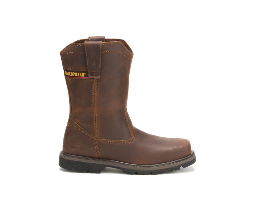 Caterpillar Wellston Pull On Steel Toe - Sicherheitsstiefel Herren DunkelBraun - Schweiz AVGF-48103